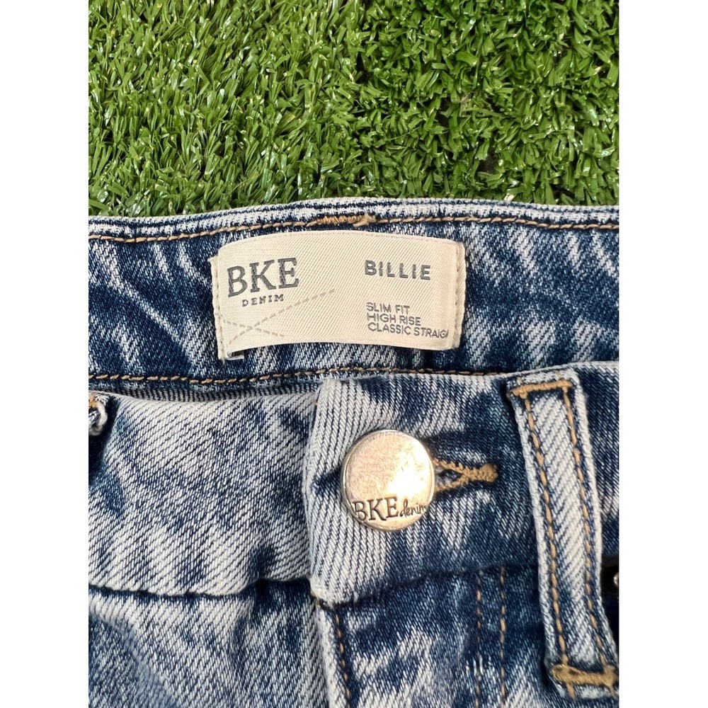 BKE Billie Slim Fit High Rise Classic Straight Leg Light Wash Jeans 28x34 - Picture 4 of 7